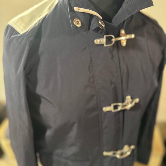 Lauren Ralph Lauren Active Nautical Lobster Clasp Jacket Navy Blue W Medium - Picture 13 of 13